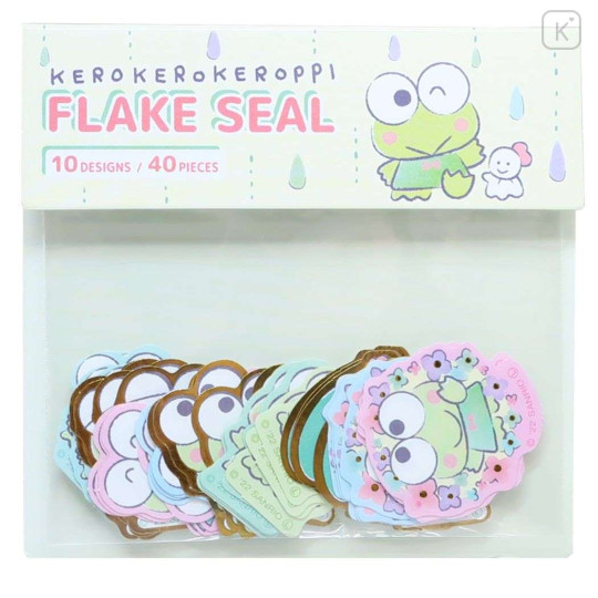 Japan Sanrio Die-cut Flake Seal Sticker Pack - Keroppi - 1