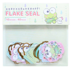 Japan Sanrio Die-cut Flake Seal Sticker Pack - Keroppi