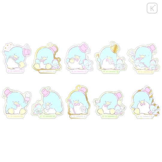 Japan Sanrio Die-cut Flake Seal Sticker Pack - Tuxedosam - 2