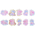 Japan Sanrio Die-cut Flake Seal Sticker Pack - Little Twin Stars - 2