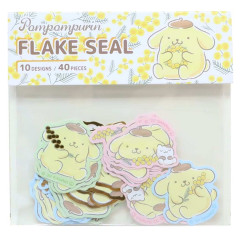 Japan Sanrio Die-cut Flake Seal Sticker Pack - Pompompurin