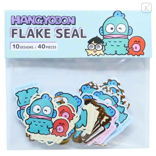 Japan Sanrio Die-cut Flake Seal Sticker Pack - Hangyodon - 1