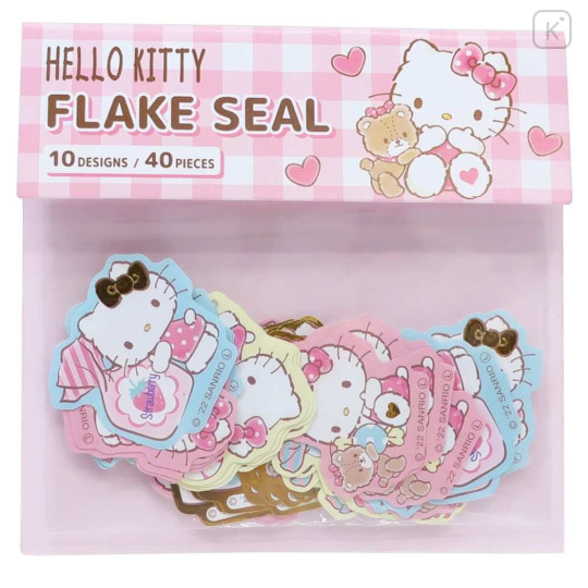 Japan Sanrio Die-cut Flake Seal Sticker Pack - Hello Kitty - 1