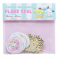 Japan Sanrio Die-cut Flake Seal Sticker Pack - Mix / Dessert