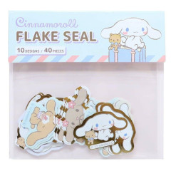 Japan Sanrio Die-cut Flake Seal Sticker Pack - Cinnamoroll