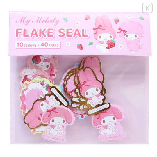 Japan Sanrio Die-cut Flake Seal Sticker Pack - My Melody | Kawaii Limited