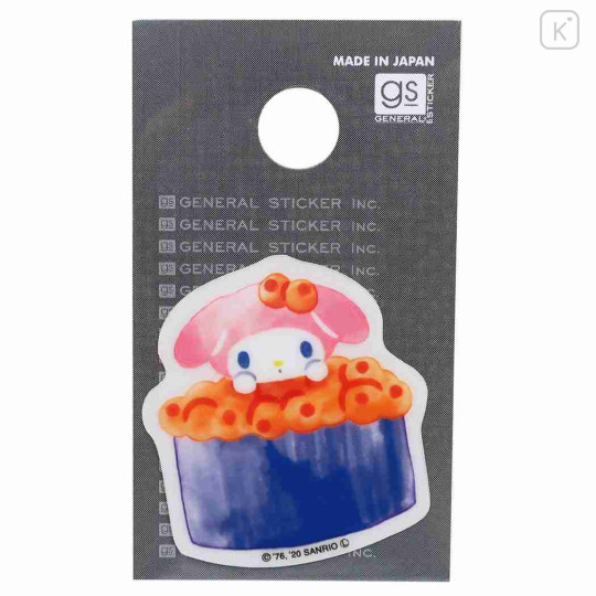 Japan Sanrio Vinyl Sticker - My Melody / Sushi Salmon Egg - 1