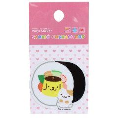 Japan Sanrio Vinyl Sticker - Pompompurin / Sushi Roll