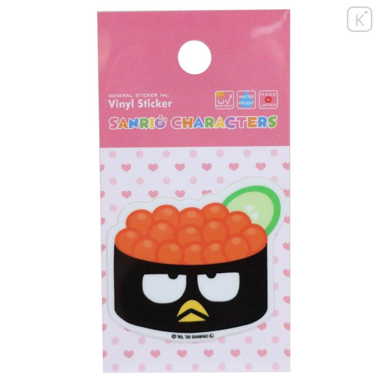 Japan Sanrio Vinyl Sticker - Bad Badtz-maru / Sushi Salmon Egg - 1