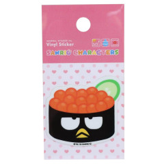 Japan Sanrio Vinyl Sticker - Bad Badtz-maru / Sushi Salmon Egg