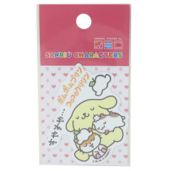Japan Sanrio Vinyl Sticker - Pompompurin / Nap
