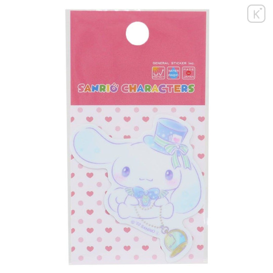 Japan Sanrio Vinyl Sticker - Cinnamoroll / Gentleman Watch - 1