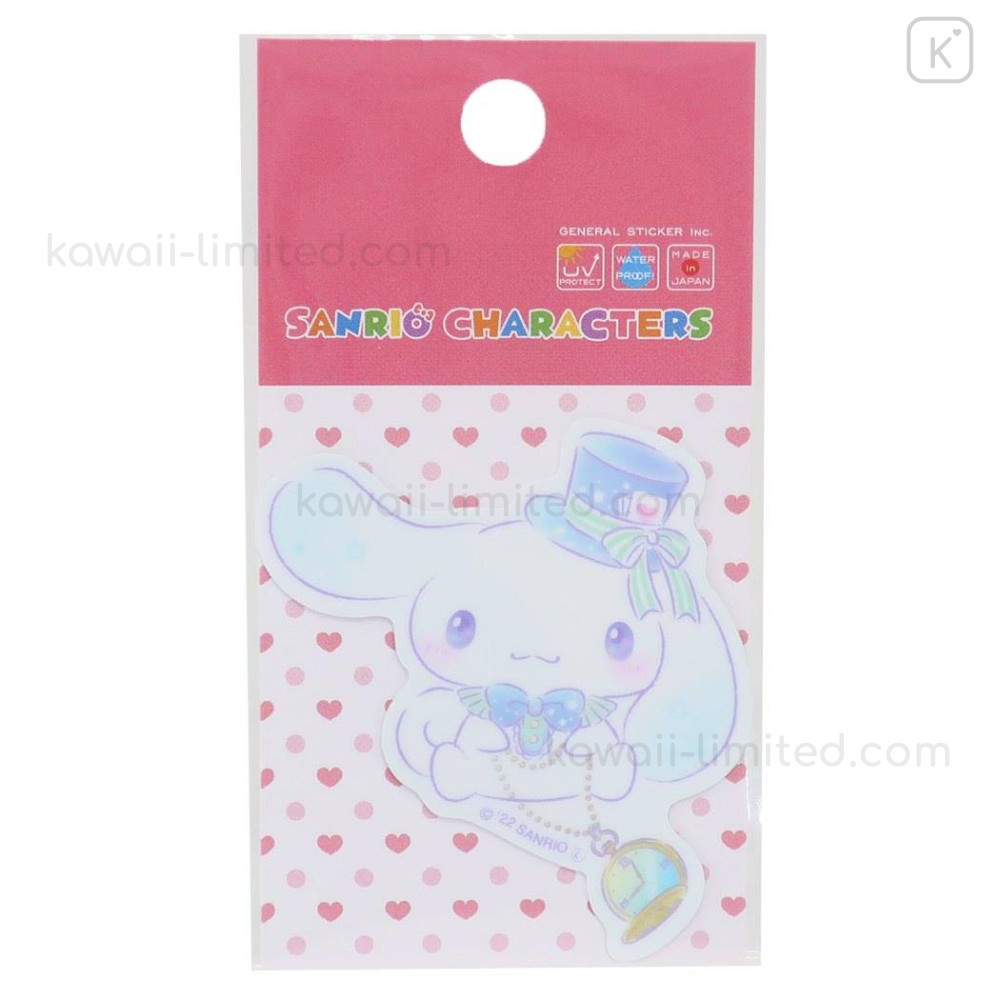 Japan Sanrio Vinyl Sticker Cinnamoroll / Gentleman Kawaii Limited