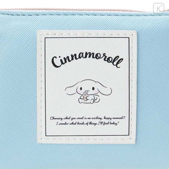 Japan Sanrio Key & Card Pouch with Reel - Cinnamoroll - 7