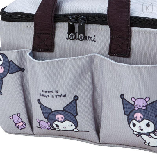 Japan Sanrio Original Lid Carry Box (M) - Kuromi - 4