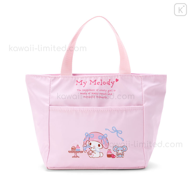 Sanrio Character Hello Kitty Insulated Lunch Tote Bag With Pocket New Japan