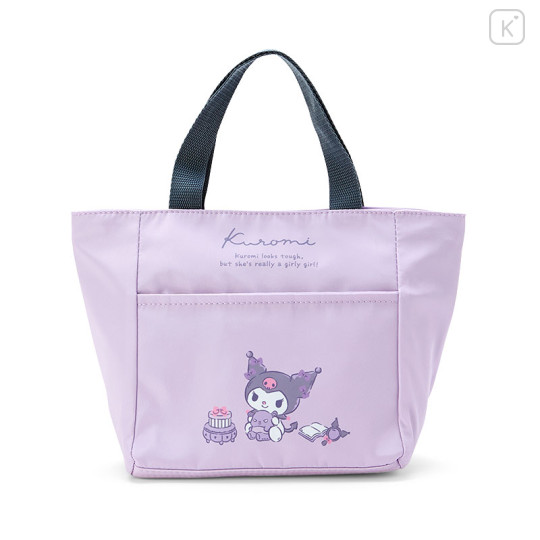 Japan Sanrio Original Insulated Cooler Bag - Kuromi - 1