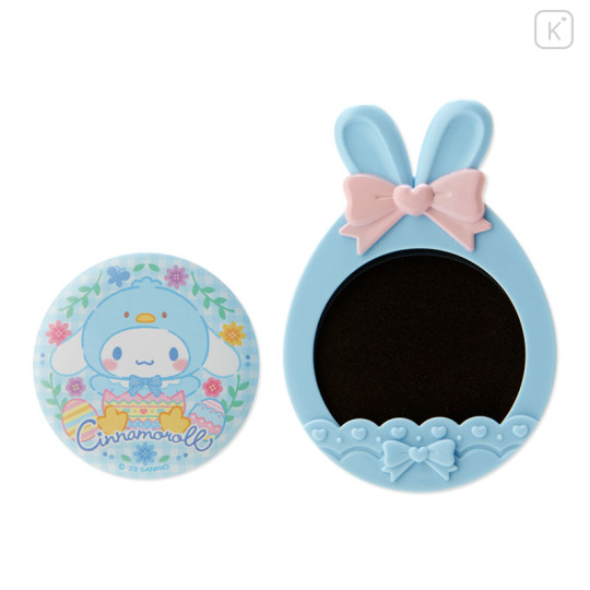 Japan Sanrio Original Button Badge & Stand Charm - Cinnamoroll / Easter - 2