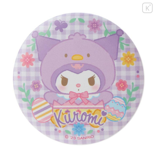 Japan Sanrio Original Button Badge & Stand Charm - Kuromi / Easter - 5