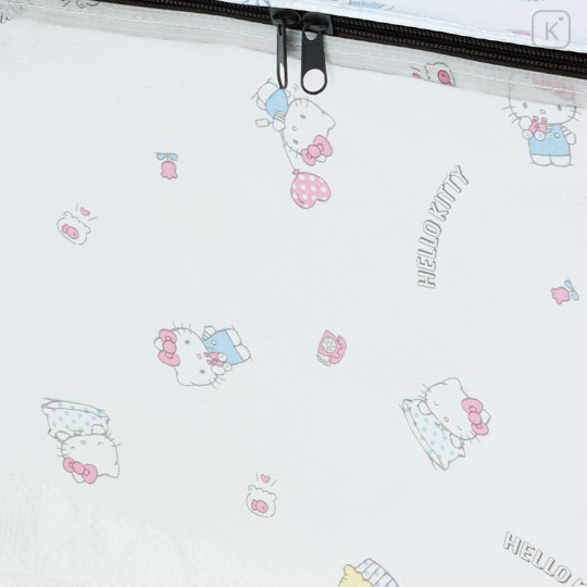 Japan Sanrio Original Foldable Zipper Storage Case (M) - Hello Kitty - 3