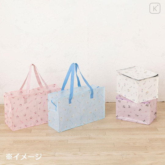 Japan Sanrio Original Foldable Zipper Storage Case (M) - Hello Kitty - 6