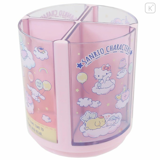 Japan Sanrio Rotating Pen Stand - Mix Characters / Sky - 2