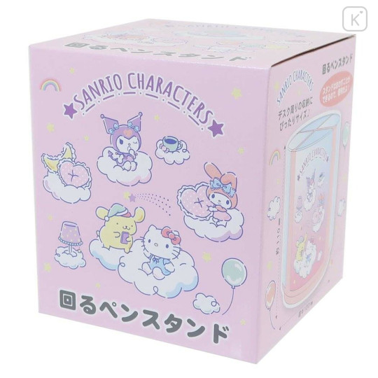 Japan Sanrio Rotating Pen Stand - Mix Characters / Sky - 4