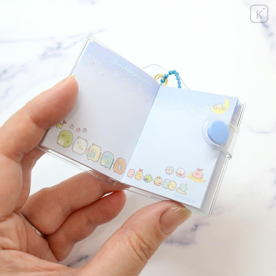 Japan San-X Mini Notepad & Key Chain - Sumikko Gurashi / Starry Sky Sanpo - 3