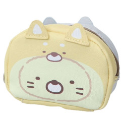 Japan San-X Double-Sided Pouch - Sumikko Gurashi / Cat & Lizard Dog Cosplay with Puppy