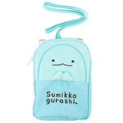 Japan San-X Pocket Shoulder Bag - Sumikko Gurashi / Hyokkori Lizard