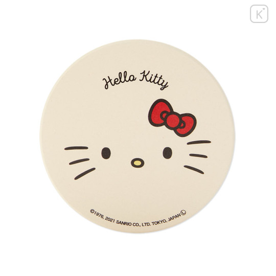 Japan Sanrio Water-absorbing Coaster - Hello Kitty / Face - 1