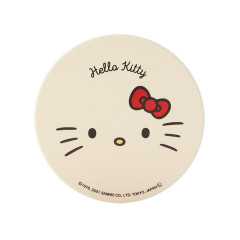Japan Sanrio Water-absorbing Coaster - Hello Kitty / Face