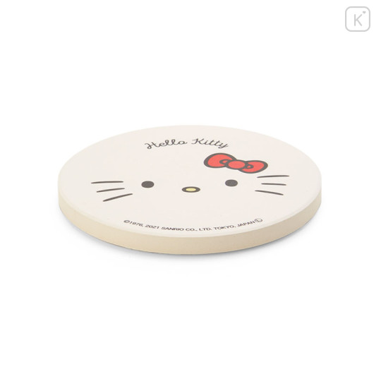 Japan Sanrio Water-absorbing Coaster - Hello Kitty / Face - 3