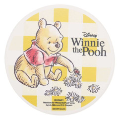 Japan Disney Water-absorbing Coaster - Winnie The Pooh / Flower