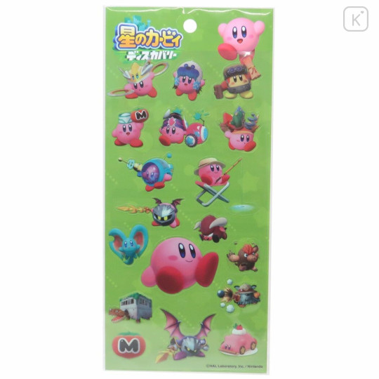 Japan Kirby Clear Sticker - Dream Land Discovery B - 1