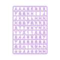 Japan Sanrio Original Custom Alphabet Parts - Purple / Maipachirun - 1
