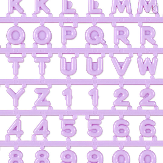 Japan Sanrio Original Custom Alphabet Parts - Purple / Maipachirun - 2