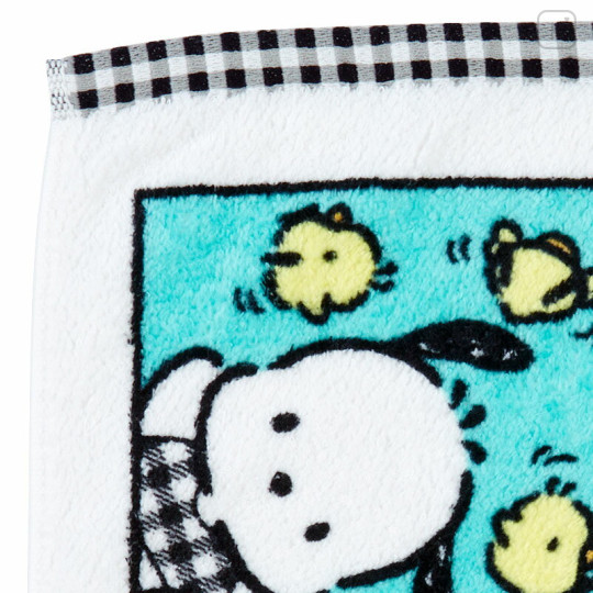 Japan Sanrio Original Hand Towel - Pochacco / Check Design - 3