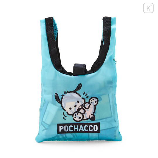Japan Sanrio Original Eco Bag - Pochacco / Check Design - 3