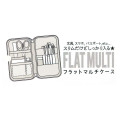 Japan Pokemon Flat Multi Case Poch - Cafe Time / Beige - 4