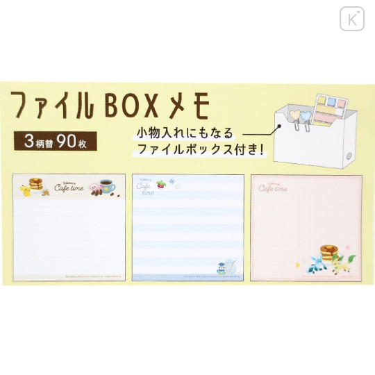 Japan Pokemon Memo & Box Case - Cafe Time / A - 3