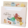 Japan Pokemon Memo & Box Case - Cafe Time / Beige - 1