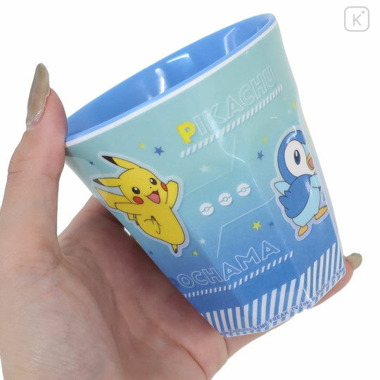 Japan Pokemon Melamine Tumbler - Pikachu & Piplup - 2