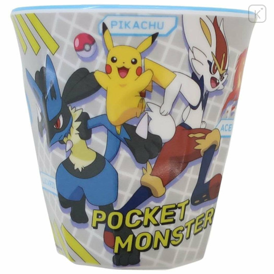 Japan Pokemon Melamine Tumbler - Pikachu / Lucario / Aceburn - 1