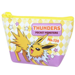 Japan Pokemon Triangular Small Pouch - Eevee / Thunders No.135