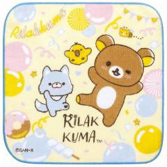 Japan San-X Mini Towel Handkerchief - Rilakkuma / Smiling Happy For You Wink
