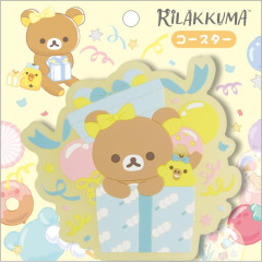 Japan San-X Coaster - Rilakkuma / Smiling Happy For You Yellow
