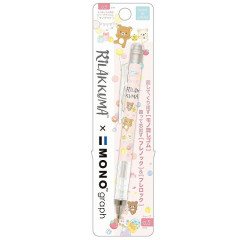 Japan San-X Mono Graph Shaker Mechanical Pencil - Rilakkuma / Smiling Happy For You Pink