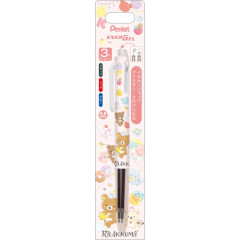 Japan San-X EnerGel 3 Color Multi Gel Pen - Rilakkuma / Smiling Happy For You