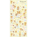 Japan San-X Gold Foil Clear Seal Sticker - Rilakkuma / Smiling Happy For You Yellow - 1